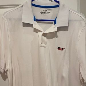 Men's Vineyard vines whale polo L white